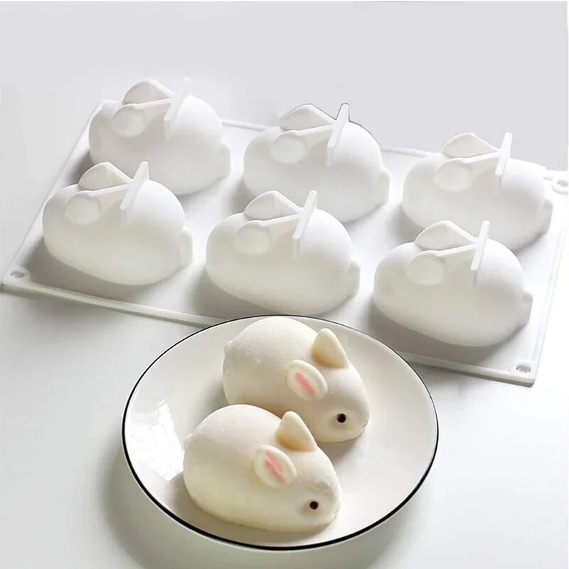 Silicone Rabbit Mold Fondant B - Bunny Cake Mold 评论和价格