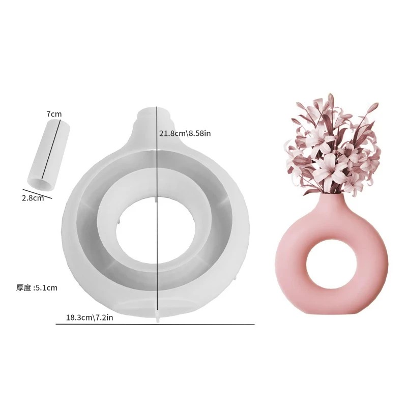 Silicone Mold for Vases Resin  - Potsticker Mold 评论和价格