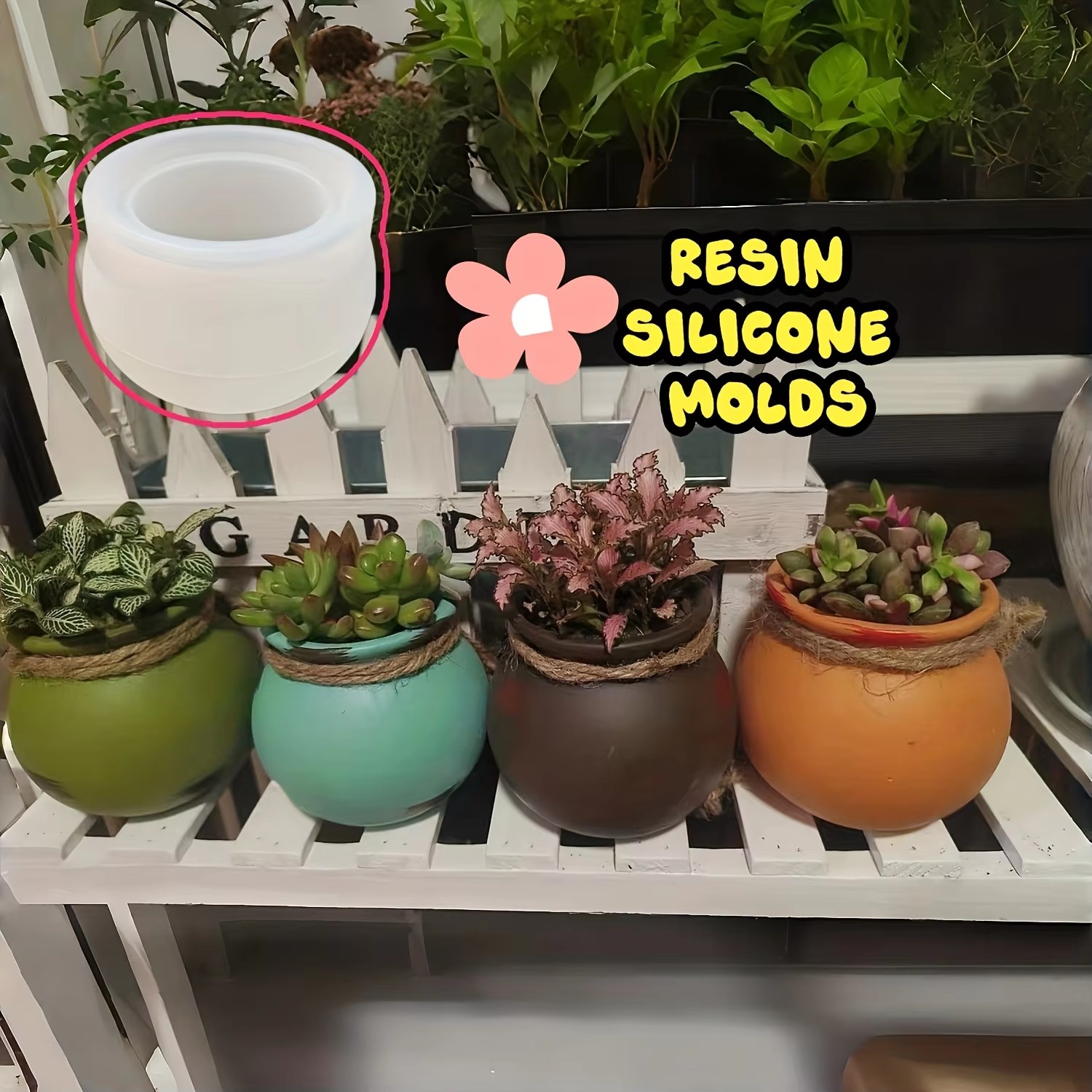 Silicone Flower Pot Molds, Res - Potsticker Mold 评论和价格