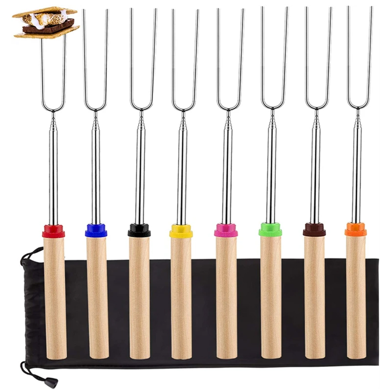 8Pcs Barbecue Skewers Stainles - Hot Dog Press 评论和价格