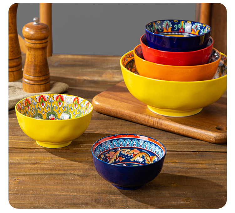 Bohemian Rice Bowl Home Creati - Dim Sum Basket 评论和价格