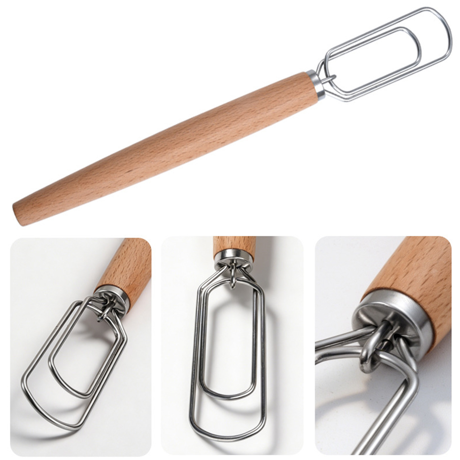 1pc Sourdough Whisk 430 Stainl - Danish Pancake Pan 评论和价格