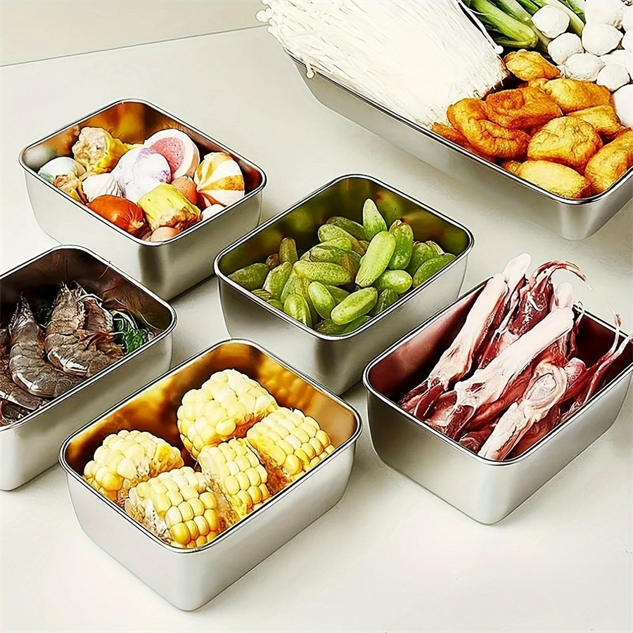 1/3/5pcs Stainless Steel Food  - Dim Sum Basket 评论和价格